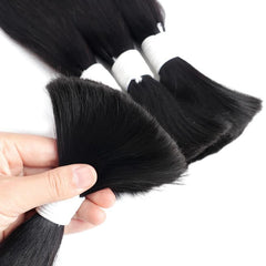 Brazilian Virgin Human Hair Bulk For Braiding