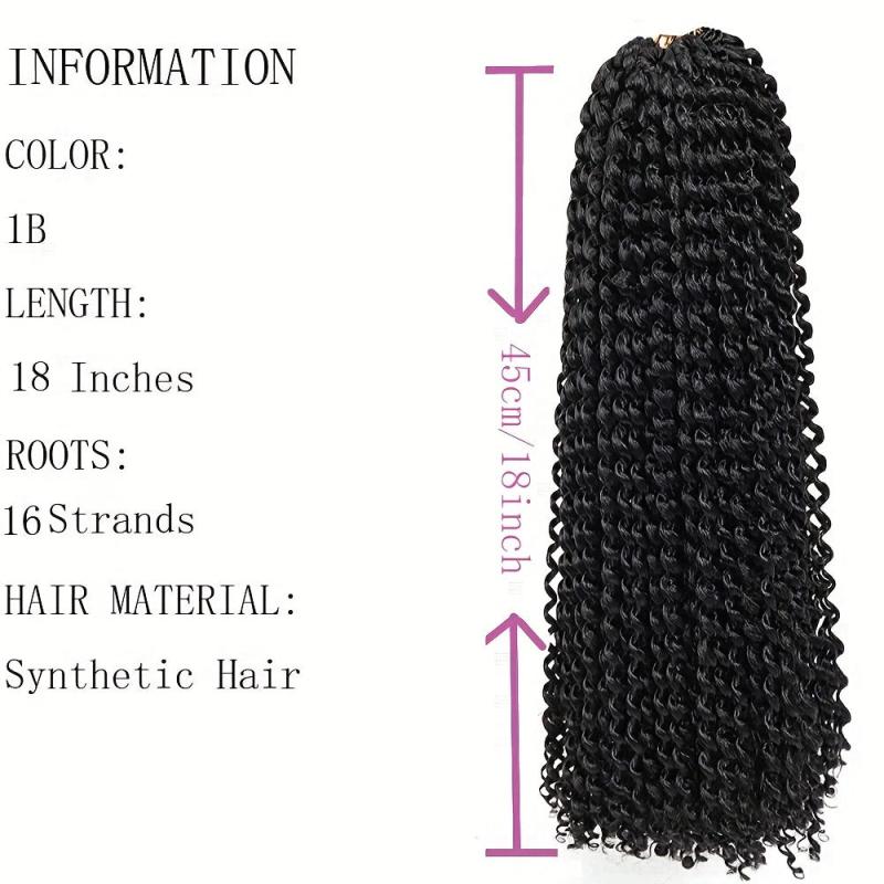 Long Pre-twisted Passion Twist Crochet Hair Extensions 45-72cm
