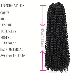 Long Pre-twisted Passion Twist Crochet Hair Extensions 45-72cm