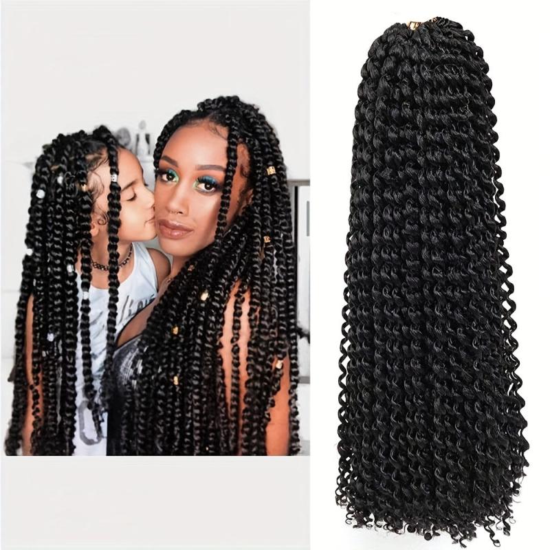 Long Pre-twisted Passion Twist Crochet Hair Extensions 45-72cm