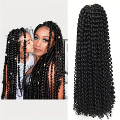 Long Pre-twisted Passion Twist Crochet Hair Extensions 45-72cm