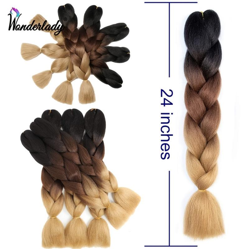 Jumbo Braiding Hair Extensions Synthetic High Temperature Fiber Hair Extension