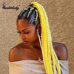 Jumbo Braiding Hair Extensions Synthetic High Temperature Fiber Hair Extension