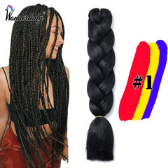 Jumbo Braiding Hair Extensions Synthetic High Temperature Fiber Hair Extension