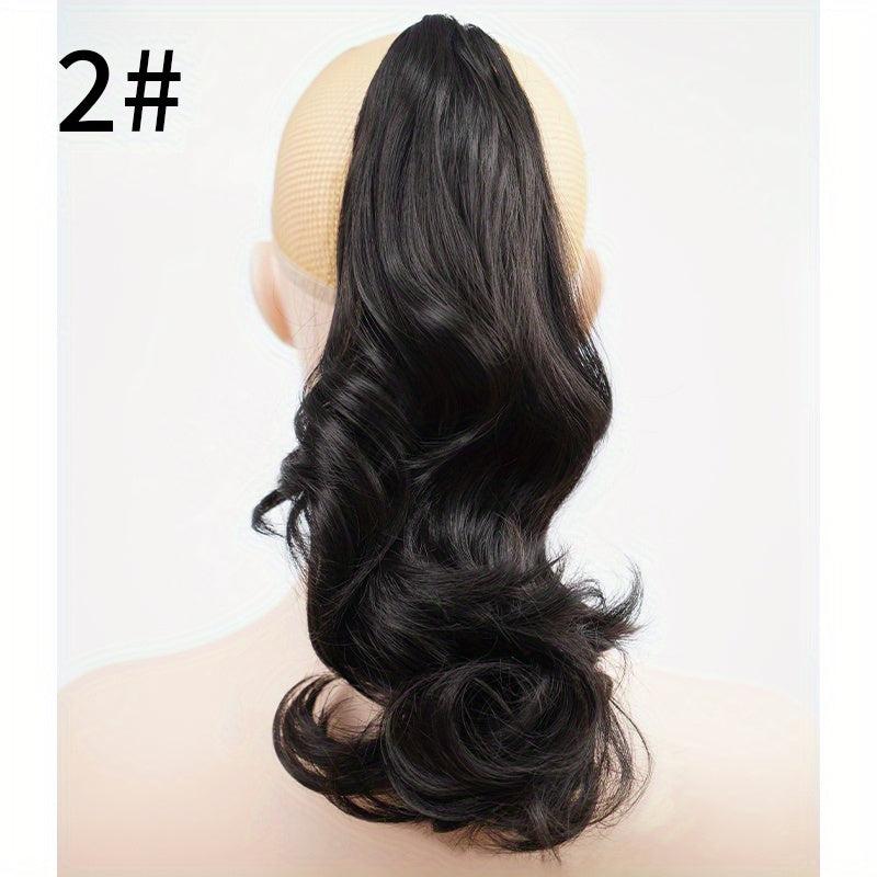 Fluffy Synthetic Hair Short Curly Claw Clip Ponytail
