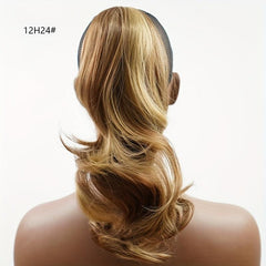 Fluffy Synthetic Hair Short Curly Claw Clip Ponytail