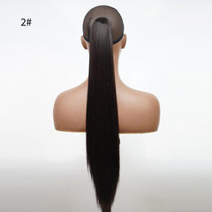 Long Straight Hair Ponytail Braid Wig Synthetic Heat Resistant 613