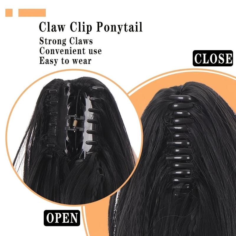 Long Straight Hair Ponytail Braid Wig Synthetic Heat Resistant 613