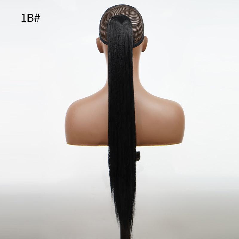 Long Straight Hair Ponytail Braid Wig Synthetic Heat Resistant 613