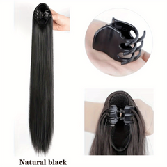 Synthetic Claw Clip On Ponytail Hair Extension for Women