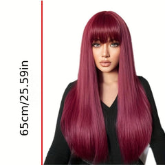 66 04 Cm Long Straight Cosplay Wig for Christmas or Halloween Costume