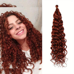 Ombre Deep Wave Curly Crochet Hair 45-72 cm