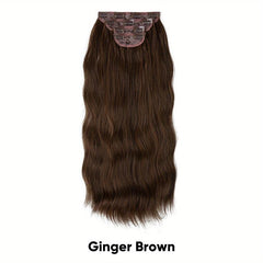 Long Curly Synthetic Hair Extensions 4clips Heat Resistant Fiber