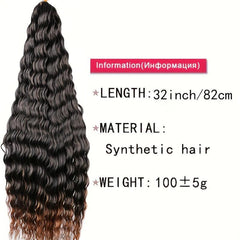 Curly Wavy Crochet Hair Extensions for Parties Cosplay Halloween