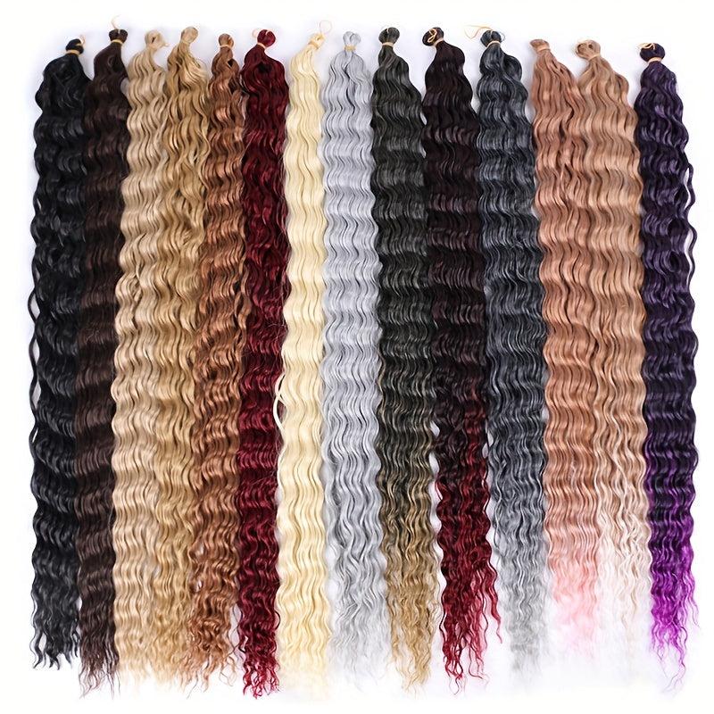 Curly Wavy Crochet Hair Extensions for Parties Cosplay Halloween