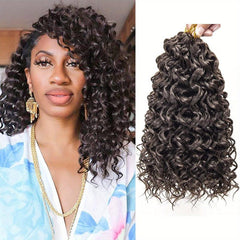 30 48cm Curly Crochet Hair Ocean Wave Short Water Wave Crochet Hair