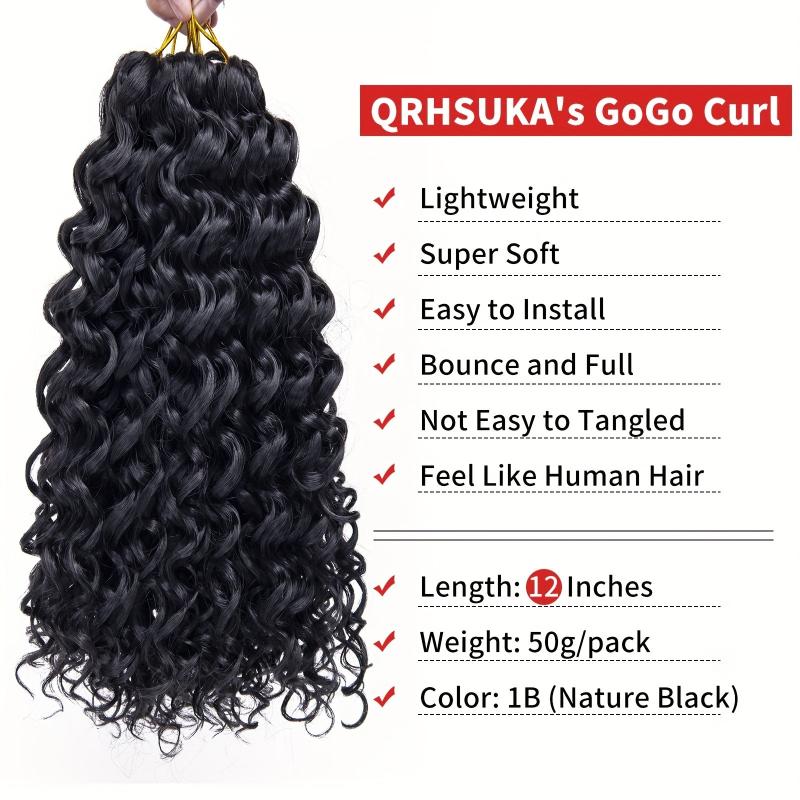 30 48cm Curly Crochet Hair Ocean Wave Short Water Wave Crochet Hair