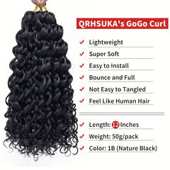 30 48cm Curly Crochet Hair Ocean Wave Short Water Wave Crochet Hair