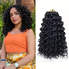 30 48cm Curly Crochet Hair Ocean Wave Short Water Wave Crochet Hair