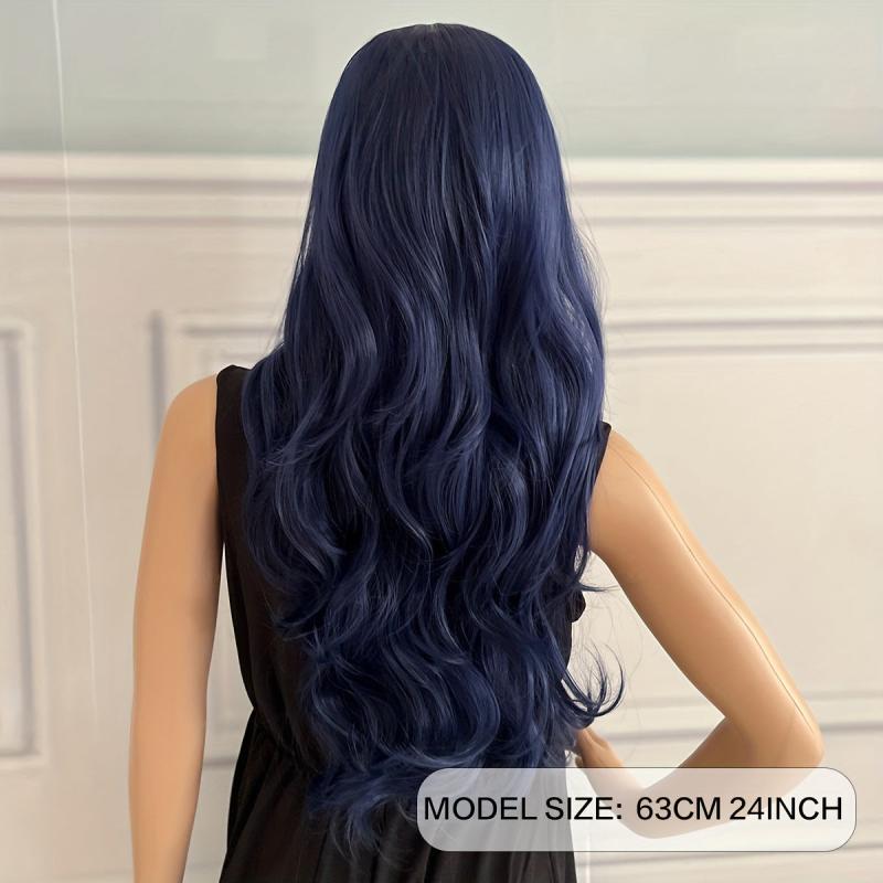 Colorful Long Curly Synthetic Wig for Halloween Cosplay