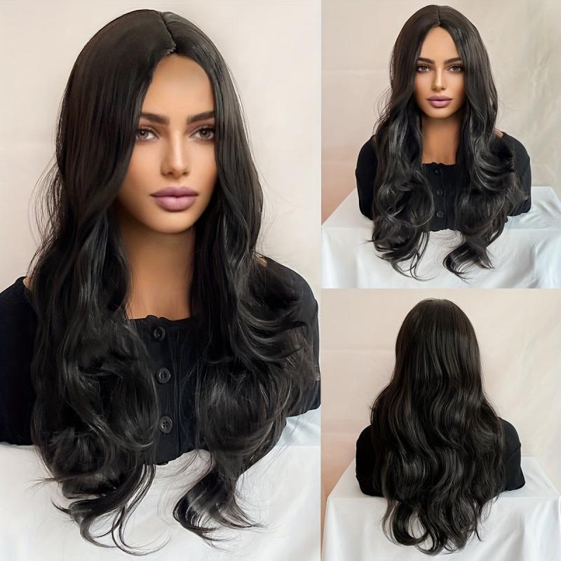Colorful Long Curly Synthetic Wig for Halloween Cosplay