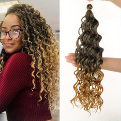 8cm Synthetic Deep Wave Twist Crochet Hair Extensions