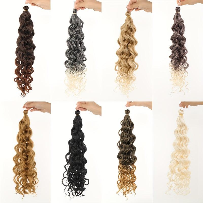 8cm Synthetic Deep Wave Twist Crochet Hair Extensions