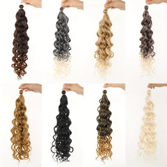 8cm Synthetic Deep Wave Twist Crochet Hair Extensions