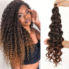 8cm Synthetic Deep Wave Twist Crochet Hair Extensions