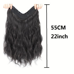 Long Water Ripple Curly Clip Hair Extensions Heat Resistant Hair Pieces
