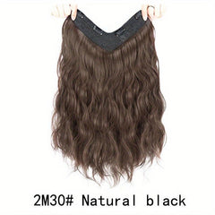 Long Water Ripple Curly Clip Hair Extensions Heat Resistant Hair Pieces