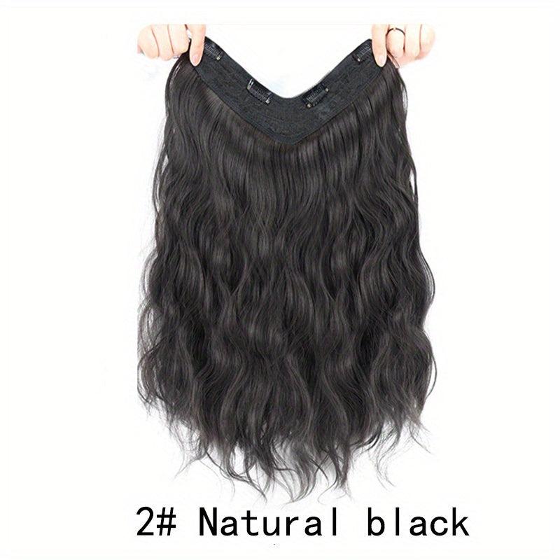 Long Water Ripple Curly Clip Hair Extensions Heat Resistant Hair Pieces