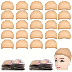 24 Pcs Stretchy Nylon Wig Caps for Women Lace Front Wig
