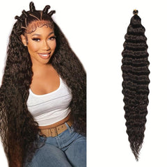 Deep Wave Weave Crochet Hair 1 Pack Natural Soft Curly Synthetic Hair Extensions