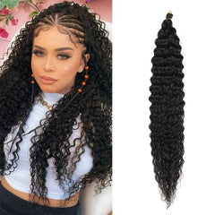 Deep Wave Weave Crochet Hair 1 Pack Natural Soft Curly Synthetic Hair Extensions
