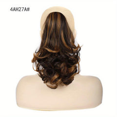 Long Curly Wavy Ponytail Extensions Synthetic Clip In Hair Extensions