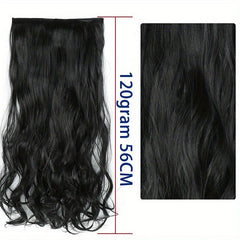 5pcs Body Wave Synthetic Hair Extension Natural Look Clip In Long Hair