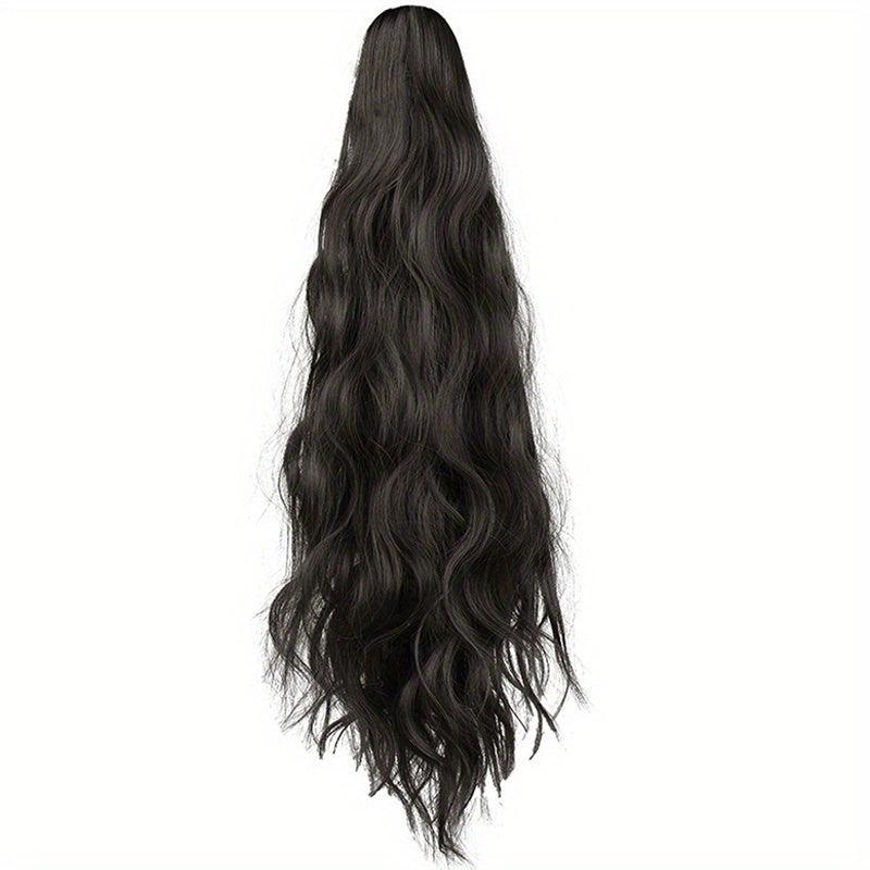 Long Curly Wig Ponytail Claw Clip