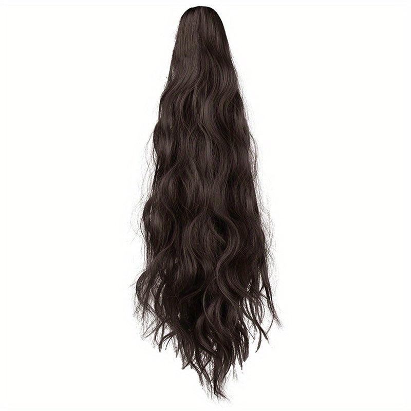 Long Curly Wig Ponytail Claw Clip