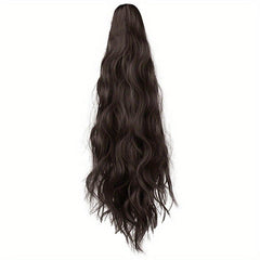 Long Curly Wig Ponytail Claw Clip