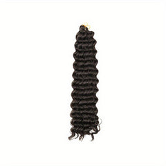 Long Deep Crochet Water Wave Hair Extensions, Synthetic Braiding Hair for Women