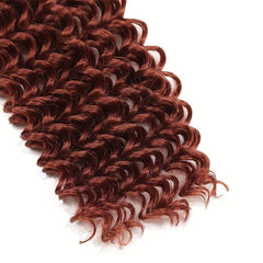 Long Deep Crochet Water Wave Hair Extensions, Synthetic Braiding Hair for Women