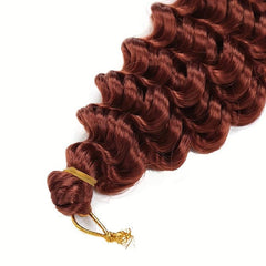 Long Deep Crochet Water Wave Hair Extensions, Synthetic Braiding Hair for Women
