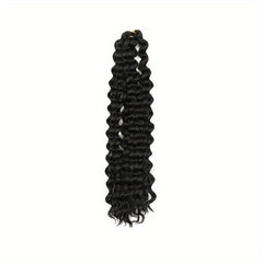 Long Deep Crochet Water Wave Hair Extensions, Synthetic Braiding Hair for Women