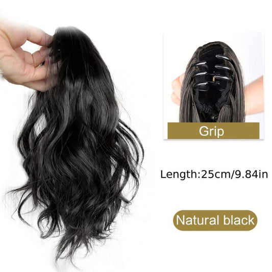 Claw Ponytail Wavy Ponytail Extensions Synthetic Clip In Hair Extensions