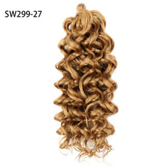 Curly Wavy Hair Pieces Synthetic Crochet Extensions Natural Look Daily Use