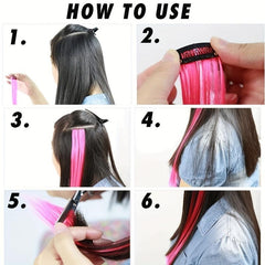 10 PCS Y2K Tinsel Hair Extension 55 88 Cm Sparkle Glitter Rainbow