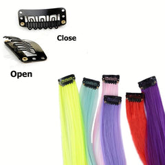 10 PCS Y2K Tinsel Hair Extension 55 88 Cm Sparkle Glitter Rainbow