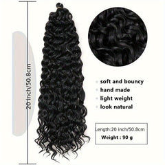20in Hawaiian Roll Extensions Ponytail Braided Wig Synthetic Crochet Hair