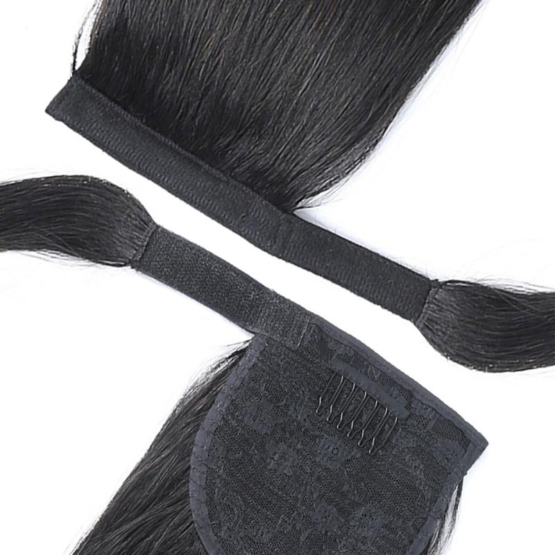 Straight Human Hair Ponytail Extensions 20-32-71 12 Cm